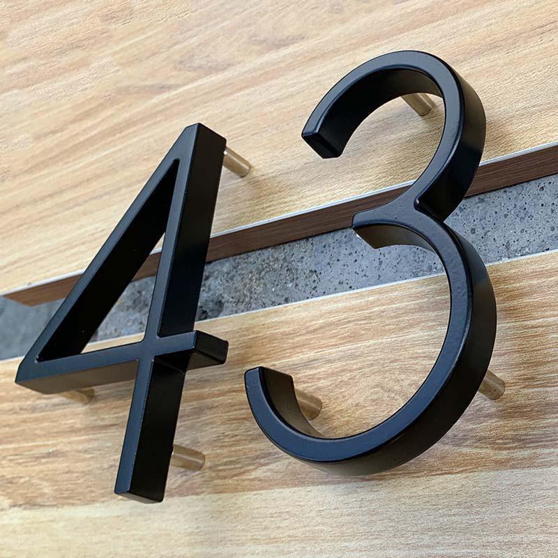 125mm Black House Numbers Lett - Yard Sign Blank ulasan dan harga