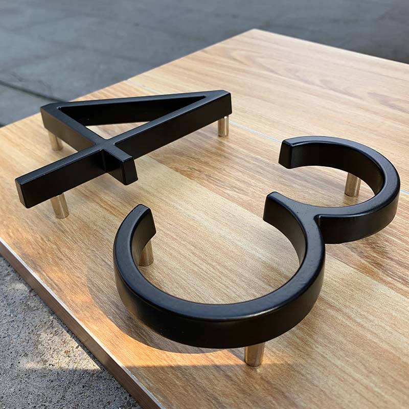 125mm Black House Numbers Lett - Yard Sign Blank ulasan dan harga