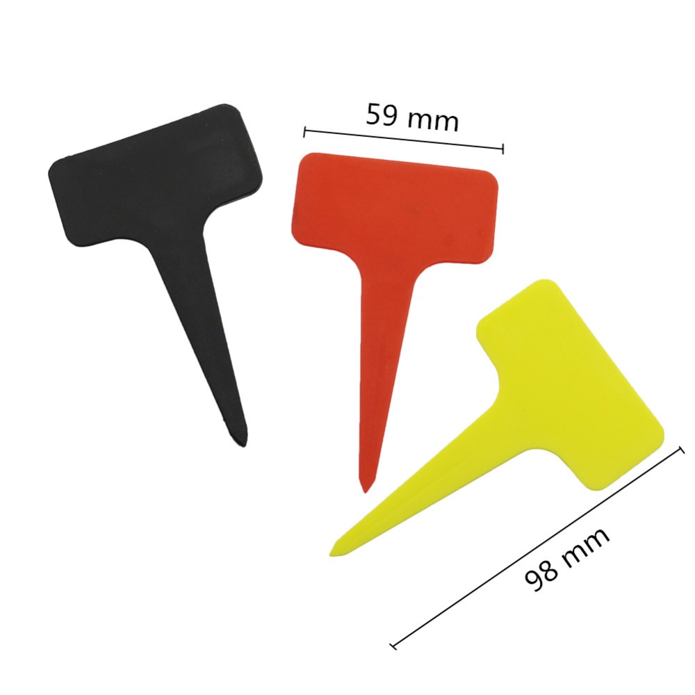 DIY Plastic T-Type Plant Label - Yard Sign Blank ulasan dan harga