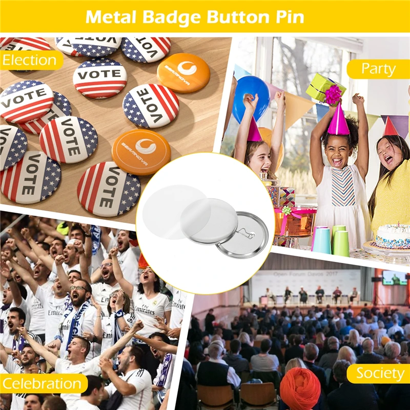 100Set Blank Badge Pin Button  - Button Badge Blank ulasan dan harga