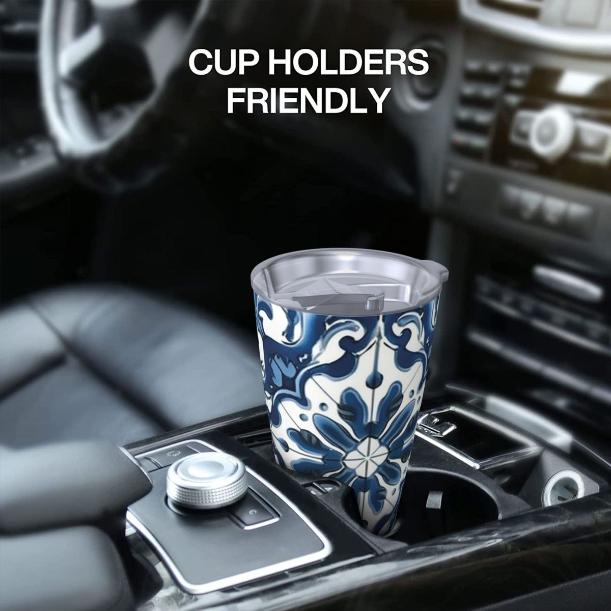 Blue And White Majolica Patter - Tumbler 20Oz White ulasan dan harga