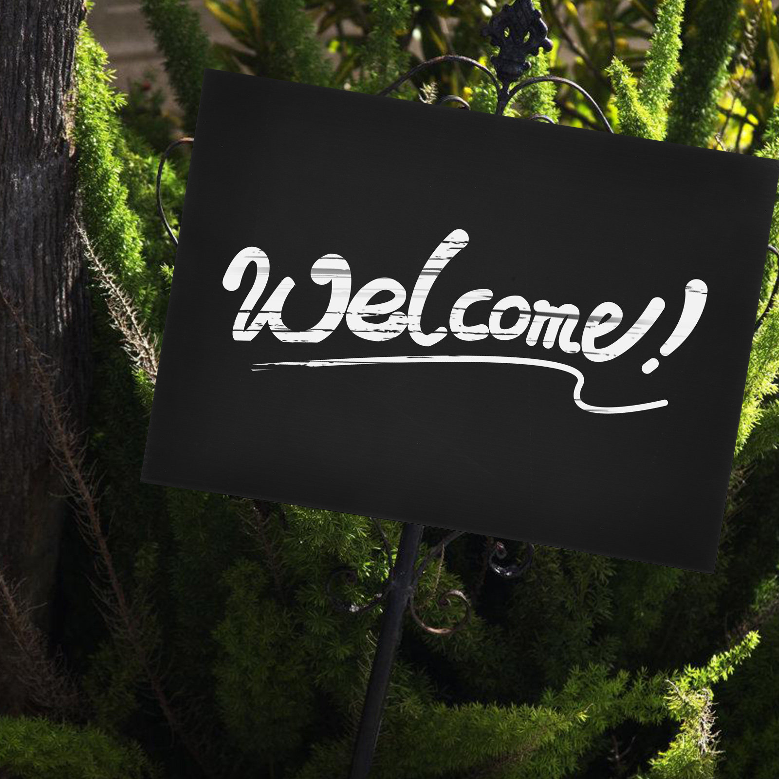 2Pcs Sleek Black Blank Garden  - Yard Sign Blank ulasan dan harga