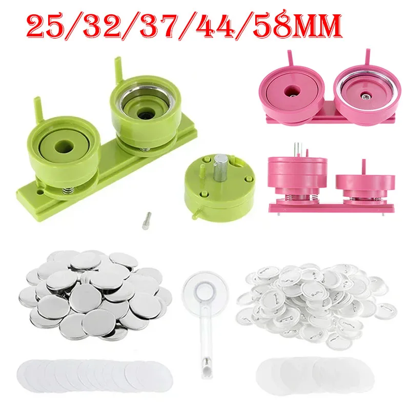 100Sets 25/32/37/44/58mm Badge - Button Badge Blank ulasan dan harga