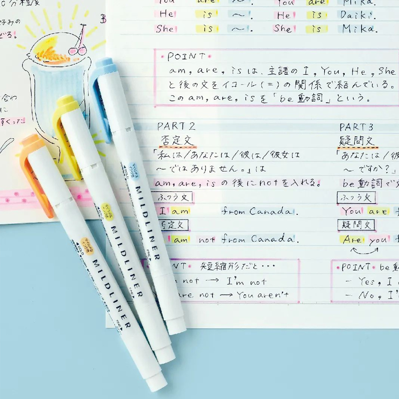 Japan ZEBRA Mildliner Highligh - Zebra Pen Mildliner ulasan dan harga